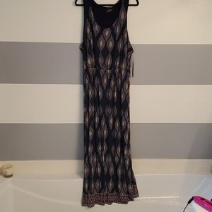 Navy Maxi Dress 3X